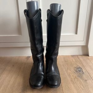Frye Tall Pull on Melissa Button Riding Boots- Excellent condition!
